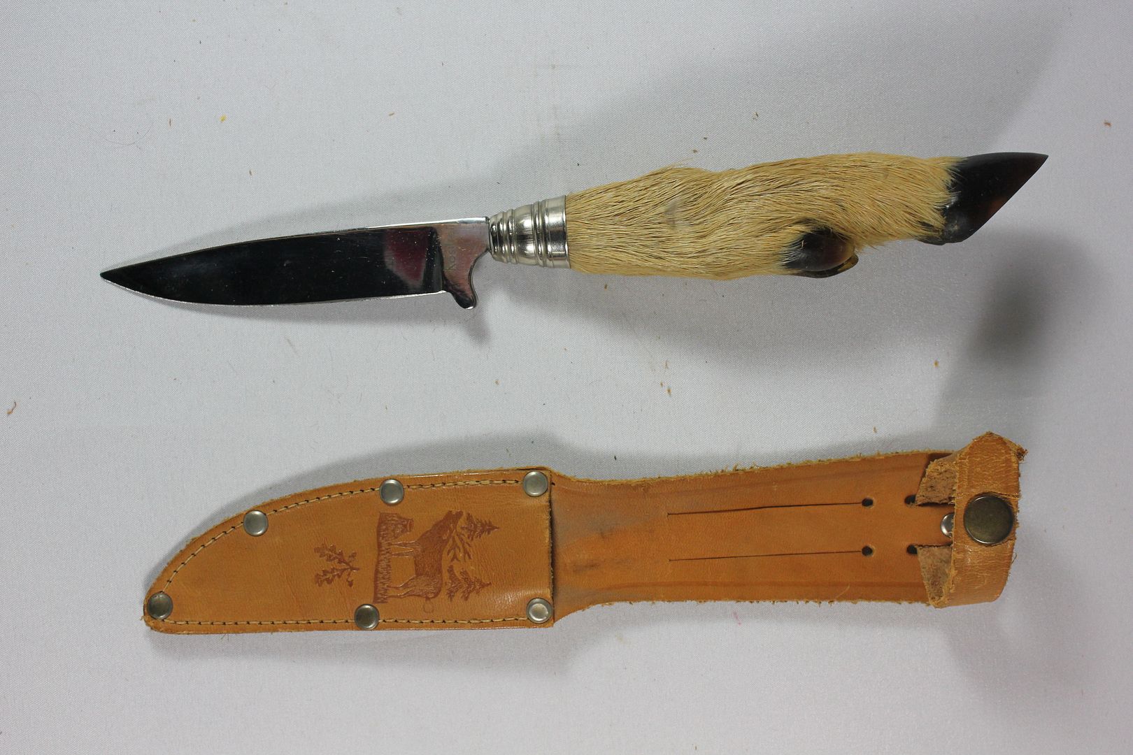 Antique ROSTFREI Steel Blade DEER HOOF Fur Leg Handle Knife Letter Opener eBay